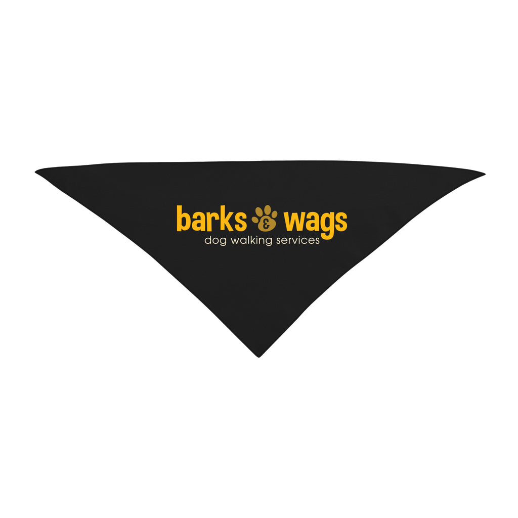 Triangle Pet Bandana in Recycled PET, Small - Black - Colorbrite