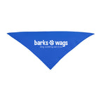 Triangle Pet Bandana in Recycled PET, Small - Blue - Silk Screen