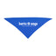Triangle Pet Bandana in Recycled PET, Small - Blue - Silk Screen