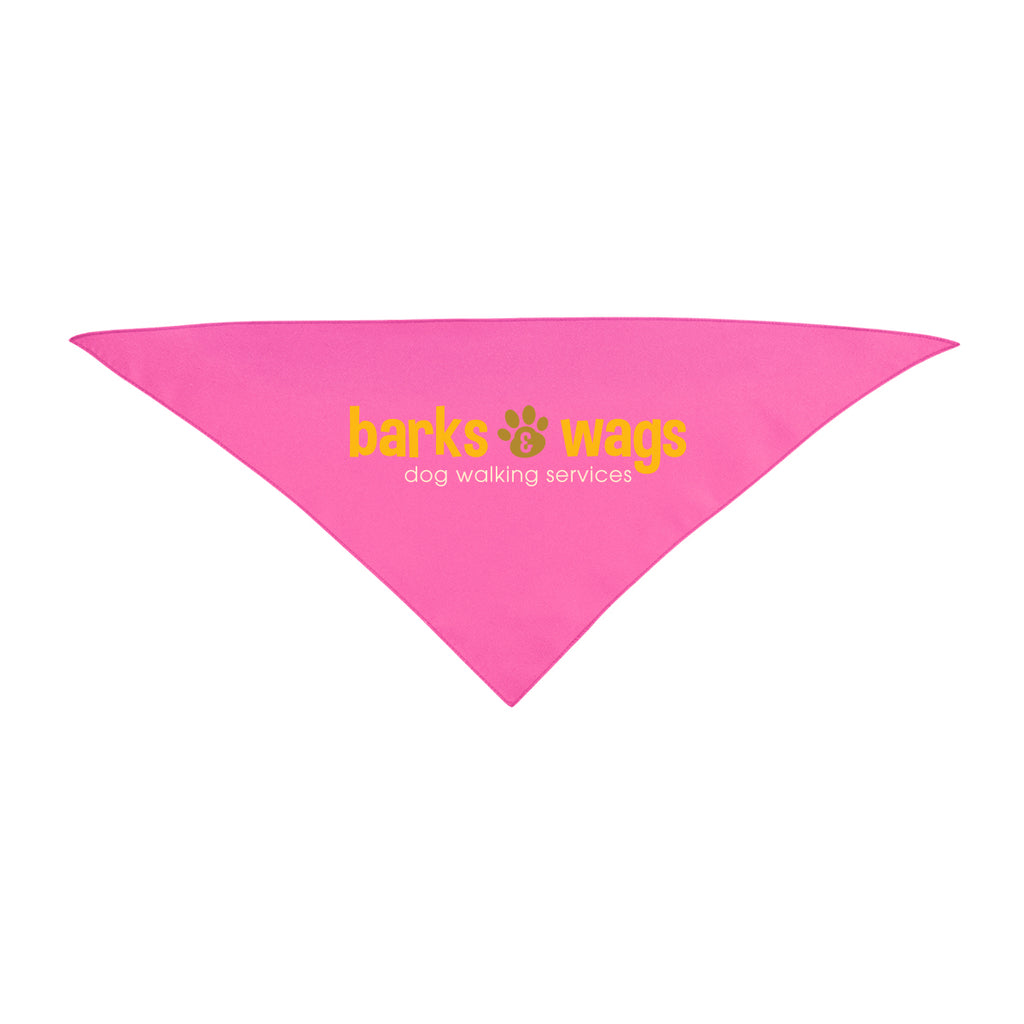 Triangle Pet Bandana in Recycled PET, Small - Pink - Colorbrite