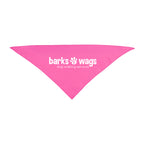 Triangle Pet Bandana in Recycled PET, Small - Pink - Silk Screen