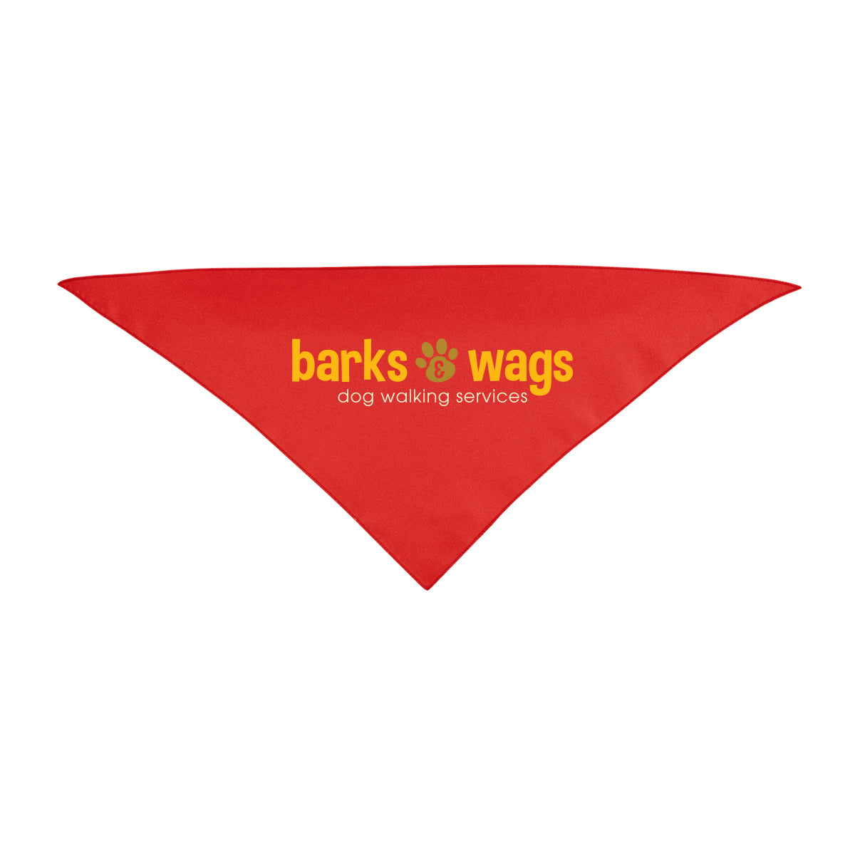 Triangle Pet Bandana in Recycled PET, Small - Red - Colorbrite