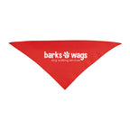 Triangle Pet Bandana in Recycled PET, Small - Red - Silk Screen