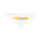 Triangle Pet Bandana in Recycled PET, Small - White - Colorbrite