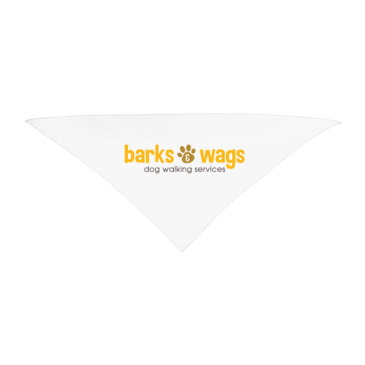 Triangle Pet Bandana in Recycled PET, Small - White - Colorbrite