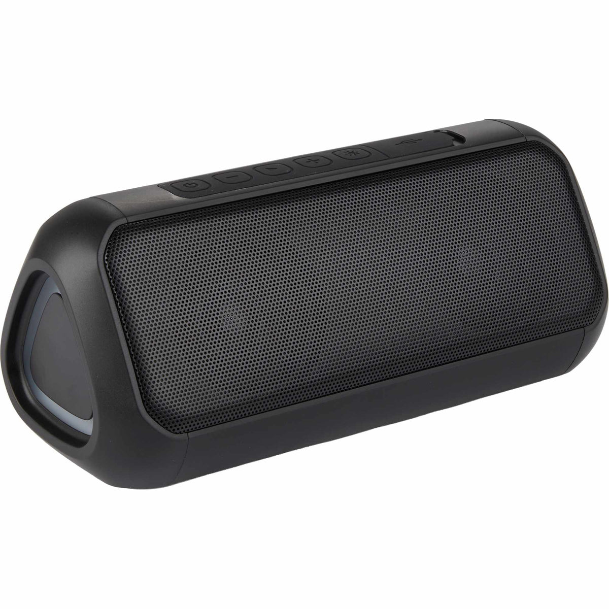 TriBoom Party Speaker with Side Lights, 6W Full Color - Black - Right Angle 2