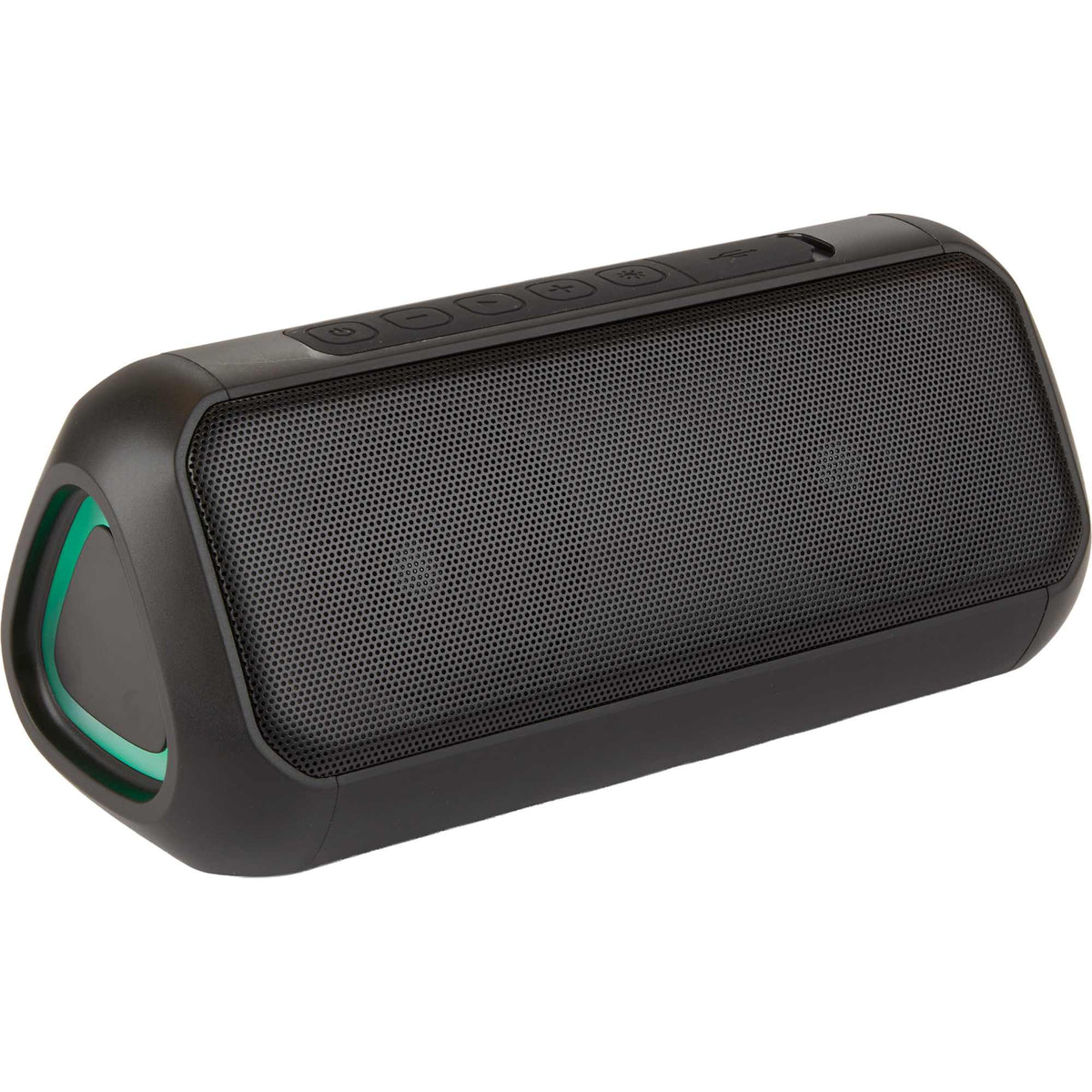 TriBoom Party Speaker with Side Lights, 6W Full Color - Black - Right Angle 5