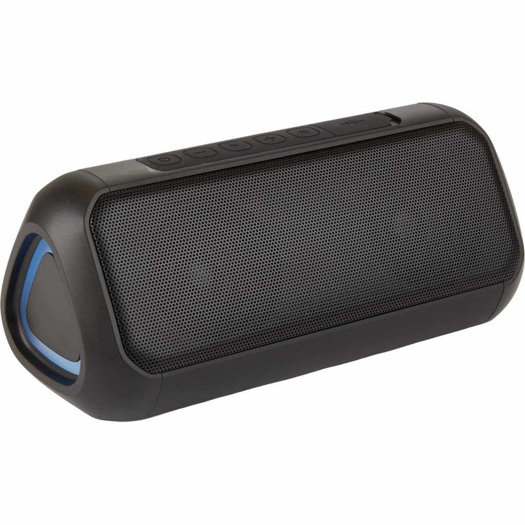 TriBoom Party Speaker with Side Lights, 6W Full Color - Black - Right Angle 6