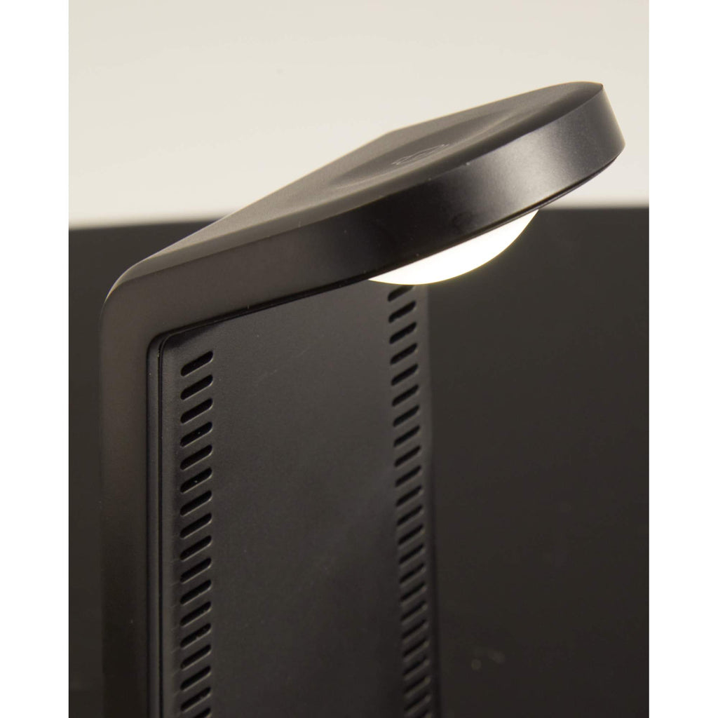 TriCharge Plus Wireless Charging Stand with Alarm Clock, 15W Full Color - Black - Detail 7