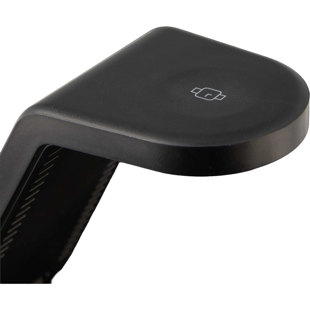 TriCharge Plus Wireless Charging Stand with Alarm Clock, 15W Full Color - Black - Detail 9