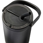 Trinity Recycled Leakproof Tumbler with Straw and Handle, 30 oz - Black - Detail