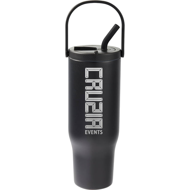 Trinity Recycled Leakproof Tumbler with Straw and Handle, 30 oz