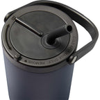 Trinity Recycled Leakproof Tumbler with Straw and Handle, 30 oz - Navy - Detail