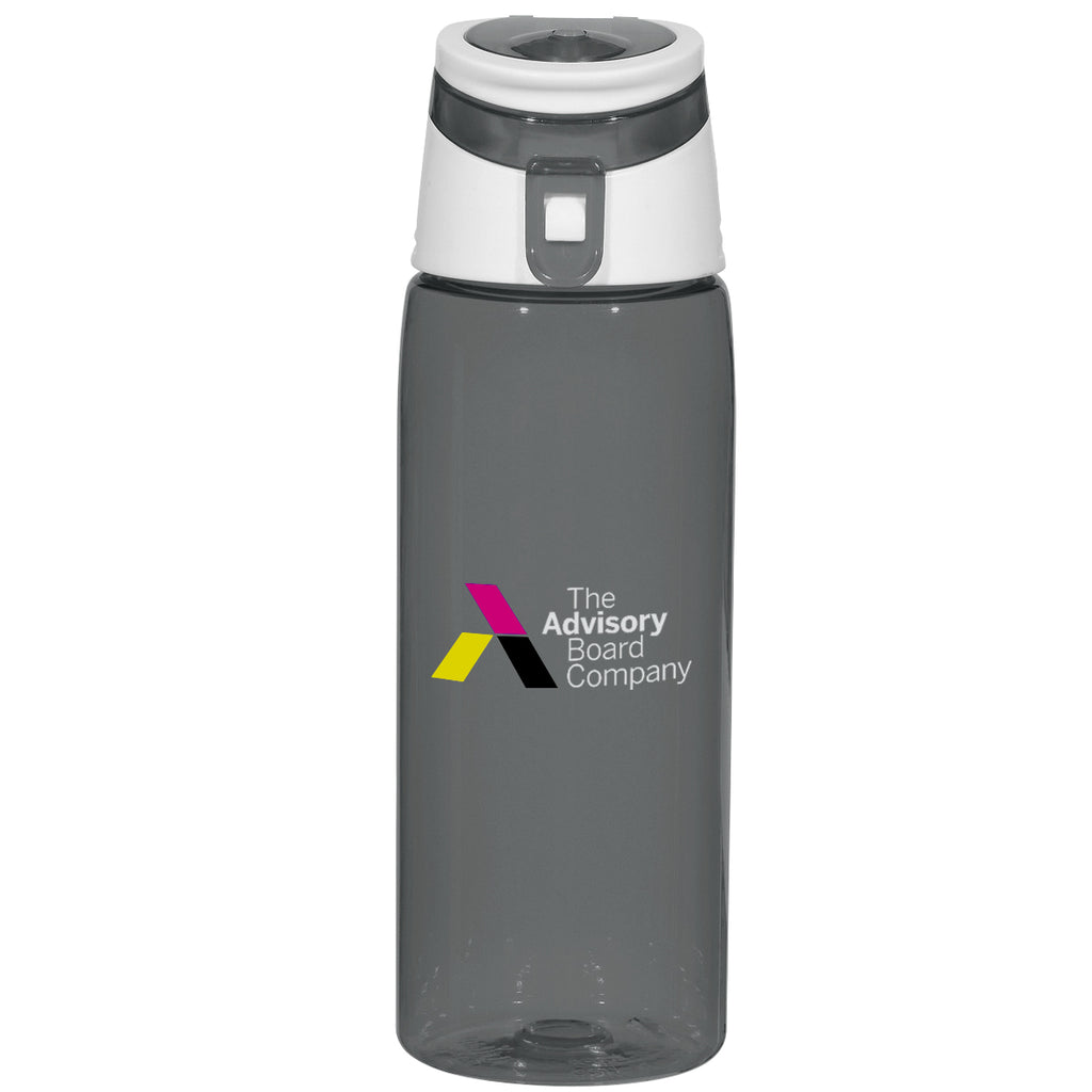 Tritan Flip-Top Sports Bottle, 24 oz - Charcoal - Colorbrite Drinkware