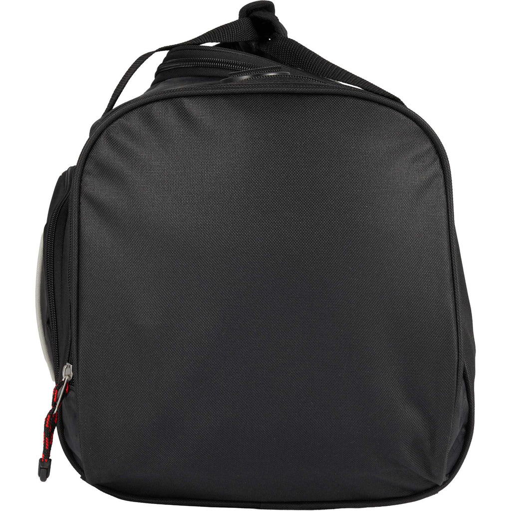 Triton Weekender Carry All Duffel Bag, 24 Inches Embroidery - Black - Right Angle