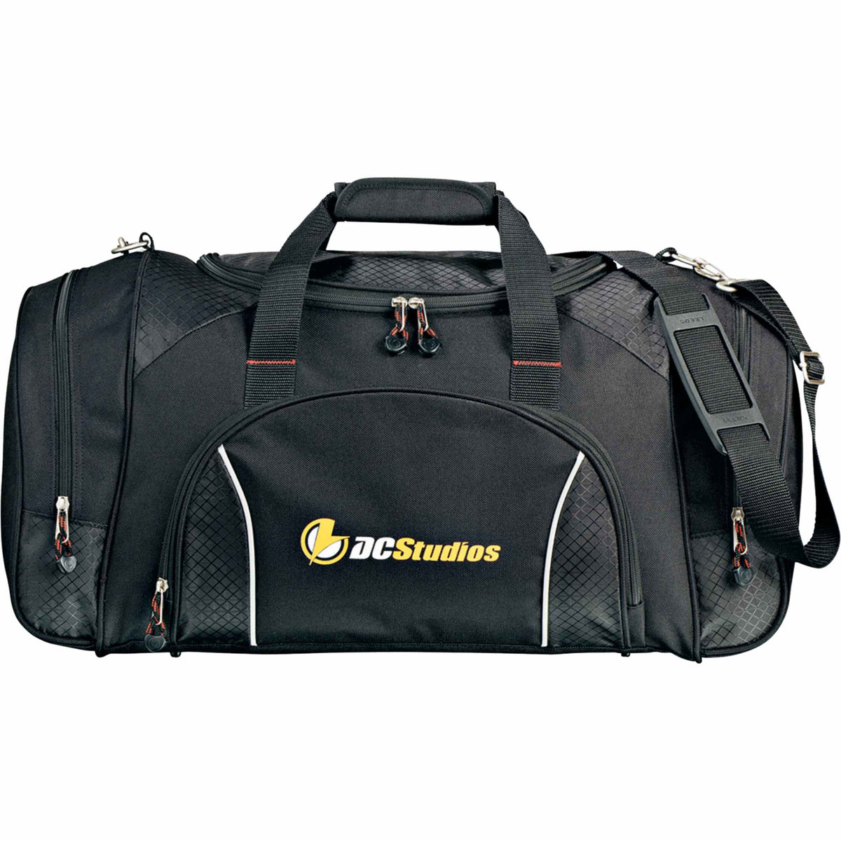 Triton Weekender Carry All Duffel Bag, 24 Inches Transfer - Black - Front 2