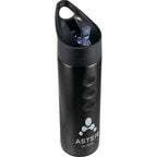 Troika Stainless Sports Bottle with Finger Grips, 25 oz - Black - Photo