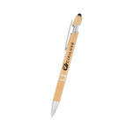 Tropical Incline Pen with Stylus in Bamboo - Silk Screen