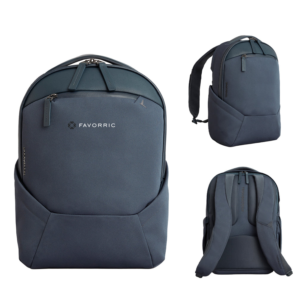 Troubadour Apex Compact Backpack in Recycled PET - Basalt - Colorbrite