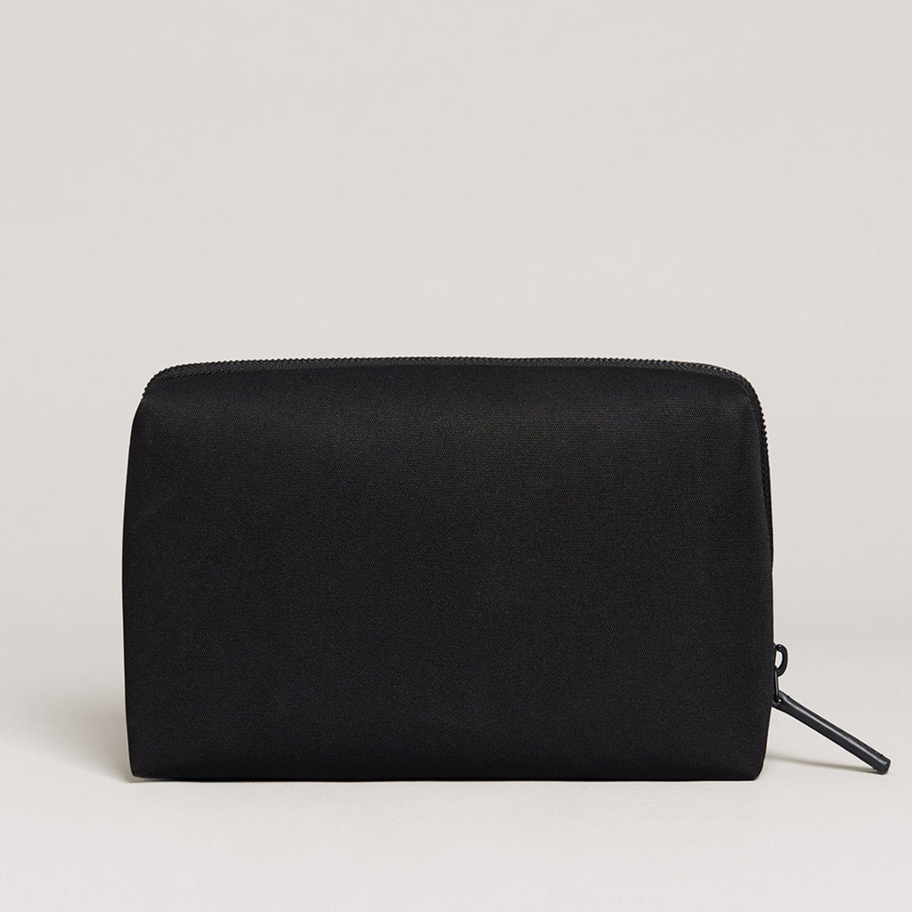 Troubadour Caboodle Case in Recycled PET Embroidery - Black - Back