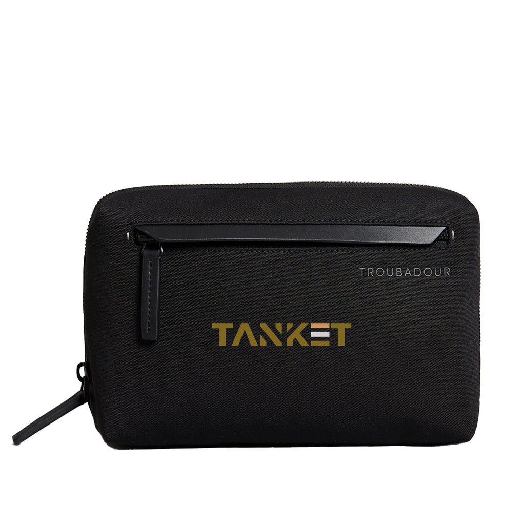 Troubadour Caboodle Case in Recycled PET Embroidery - Black - Colorbrite