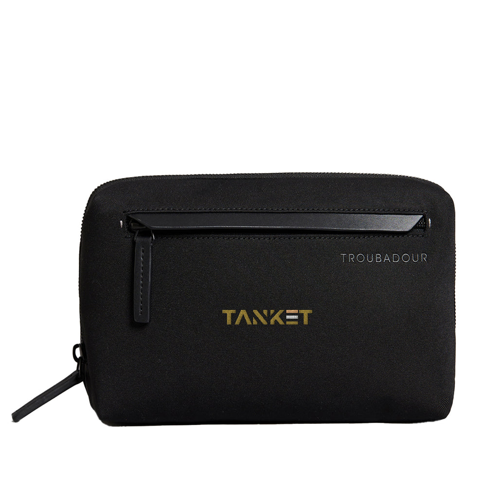 Troubadour Caboodle Case in Recycled PET Embroidery - Black - Embroidery