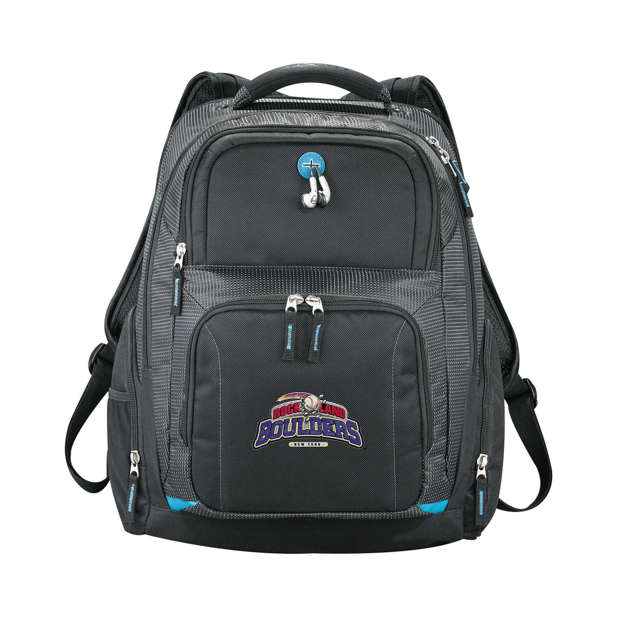 TSA Laptop Backpack with Side Entry, 15 Inch Transfer - Black - Front 2