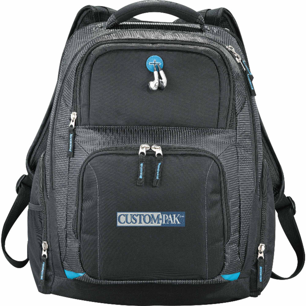 TSA Laptop Backpack with Side Entry, 15 Inch Transfer - Black - Front 3