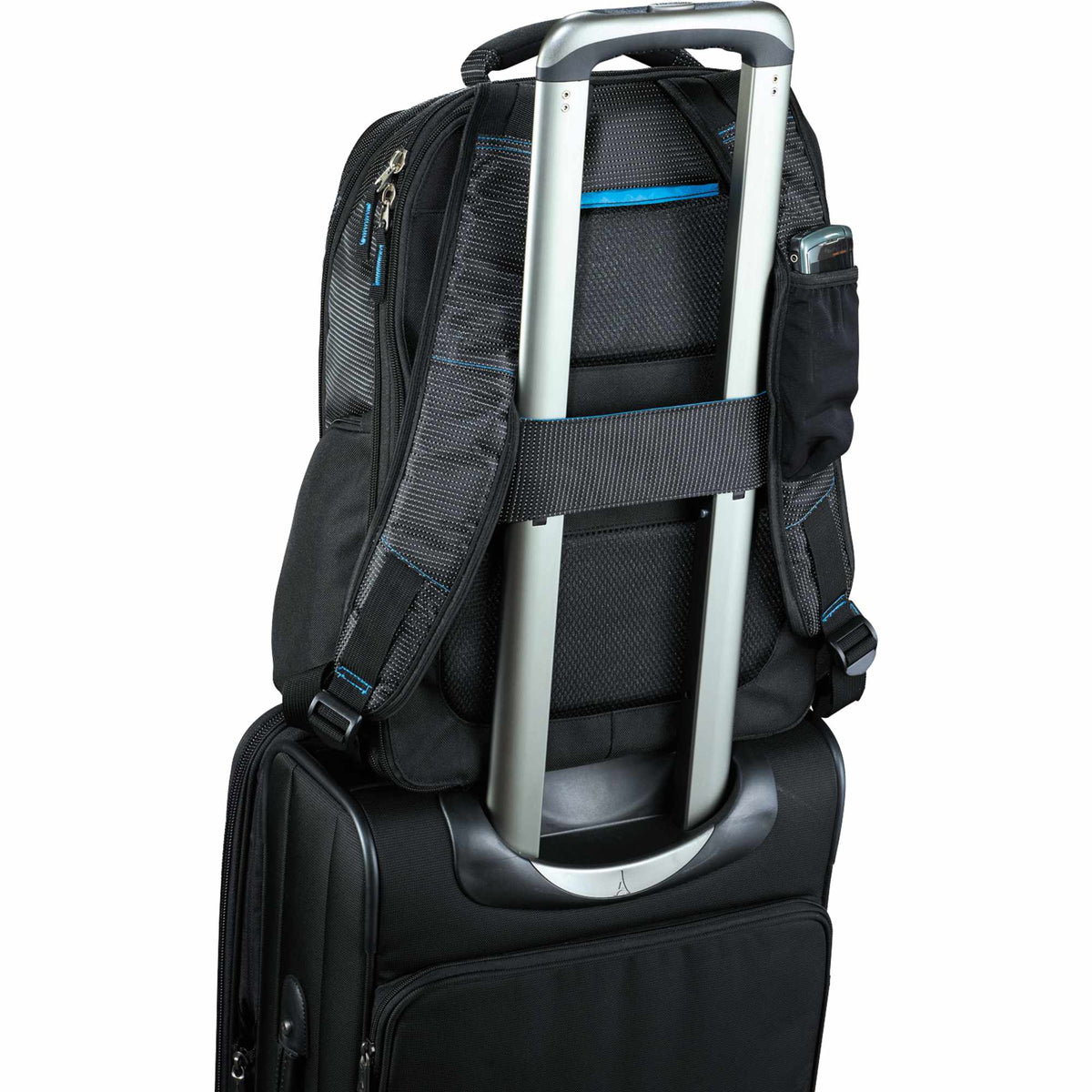 TSA Laptop Backpack with Side Entry, 15 Inch Transfer - Black - Photo 9