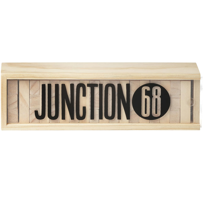 Tumbling Tower Wooden Block Game with Case Full Color