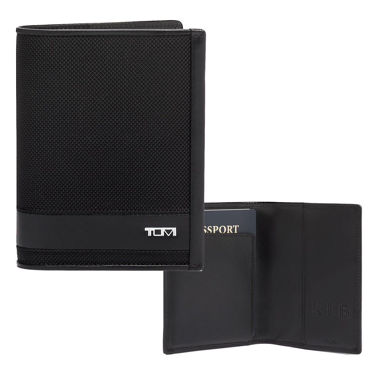 TUMI Cover for a Passport, Alpha - Black - Deboss
