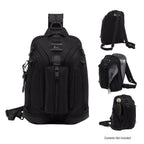 TUMI Sling Backpack, Knight - Black - Laser Engraving