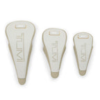 TUMI Sport Golf Club Covers, Set of Three - Off White/Tan - Laser Engraving