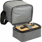 Tundra Recycled Lunch Cooler with Two Compartments Embroidery - Graphite - Propped Bottom