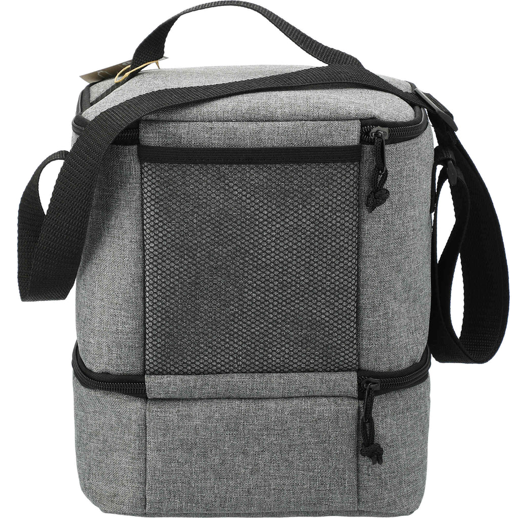 Tundra Recycled Lunch Cooler with Two Compartments Transfer - Graphite - Back