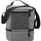 Tundra Recycled Lunch Cooler with Two Compartments Transfer - Graphite - Back