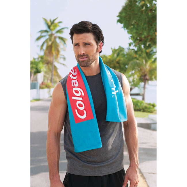 Turkish Terry Workout Towel, 12 x 44 Inches Sublimation