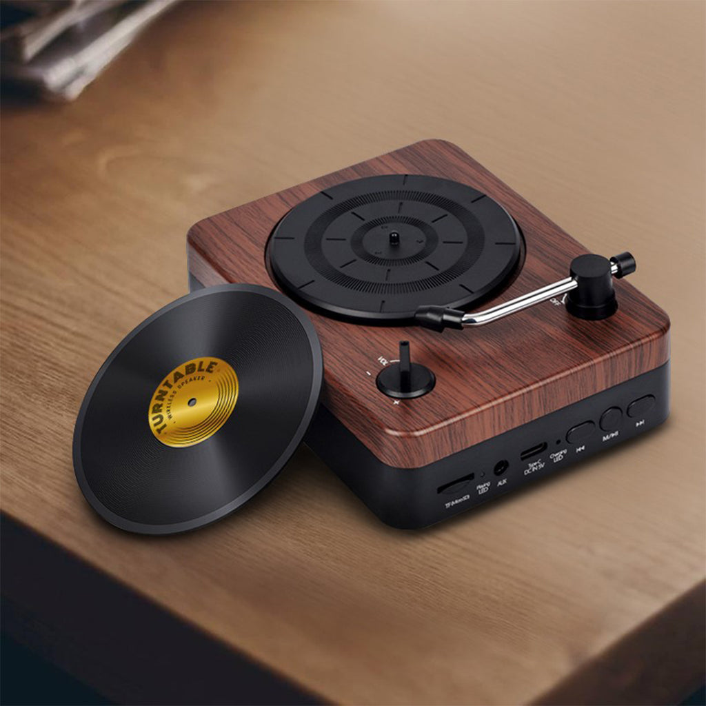 Turntable Wireless Speaker with Record Envelope