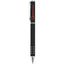 Tuscany Brass Ballpoint with Chrome Cutouts Laser Engraving - Black - Front