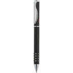 Tuscany Brass Ballpoint with Chrome Cutouts Laser Engraving - Black - Photo