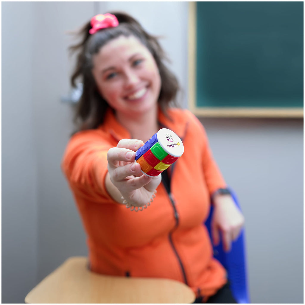 Twist N Solve Brain Teaser Puzzle Full Color - Multi-Colored - Front On Model