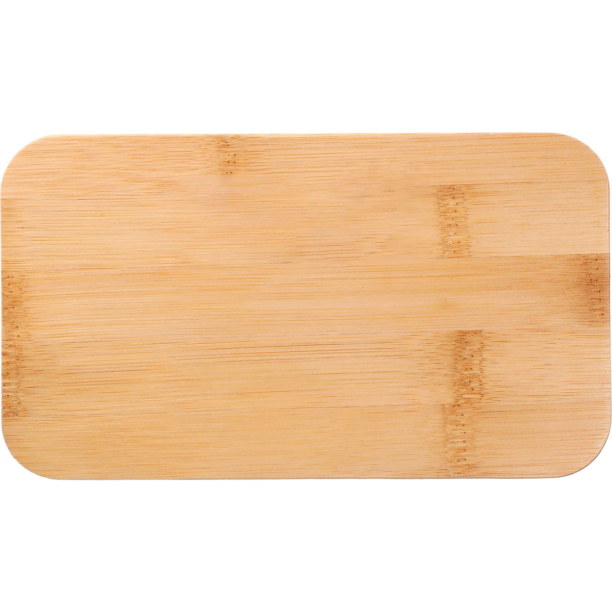 Two Tier Bamboo Fiber Bento Box with Utensil Storage Laser Engraving - Beige - Top 2