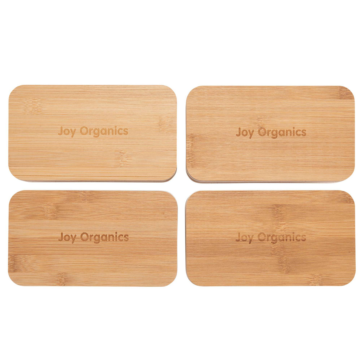 Two Tier Bamboo Fiber Bento Box with Utensil Storage Laser Engraving - Beige - Top