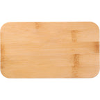 Two Tier Bamboo Fiber Bento Box with Utensil Storage Laser Engraving - Black - Top 3