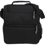 Two Tier Lunch Cooler for 12 Cans Transfer - Black - Back