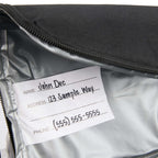 Two Tier Lunch Cooler for 12 Cans Transfer - Black - Front Detail