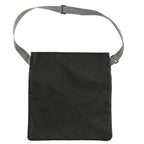 Two-Tone Heather Crossbody Tote in Recycled Polyester Embroidery - Graphite - Back