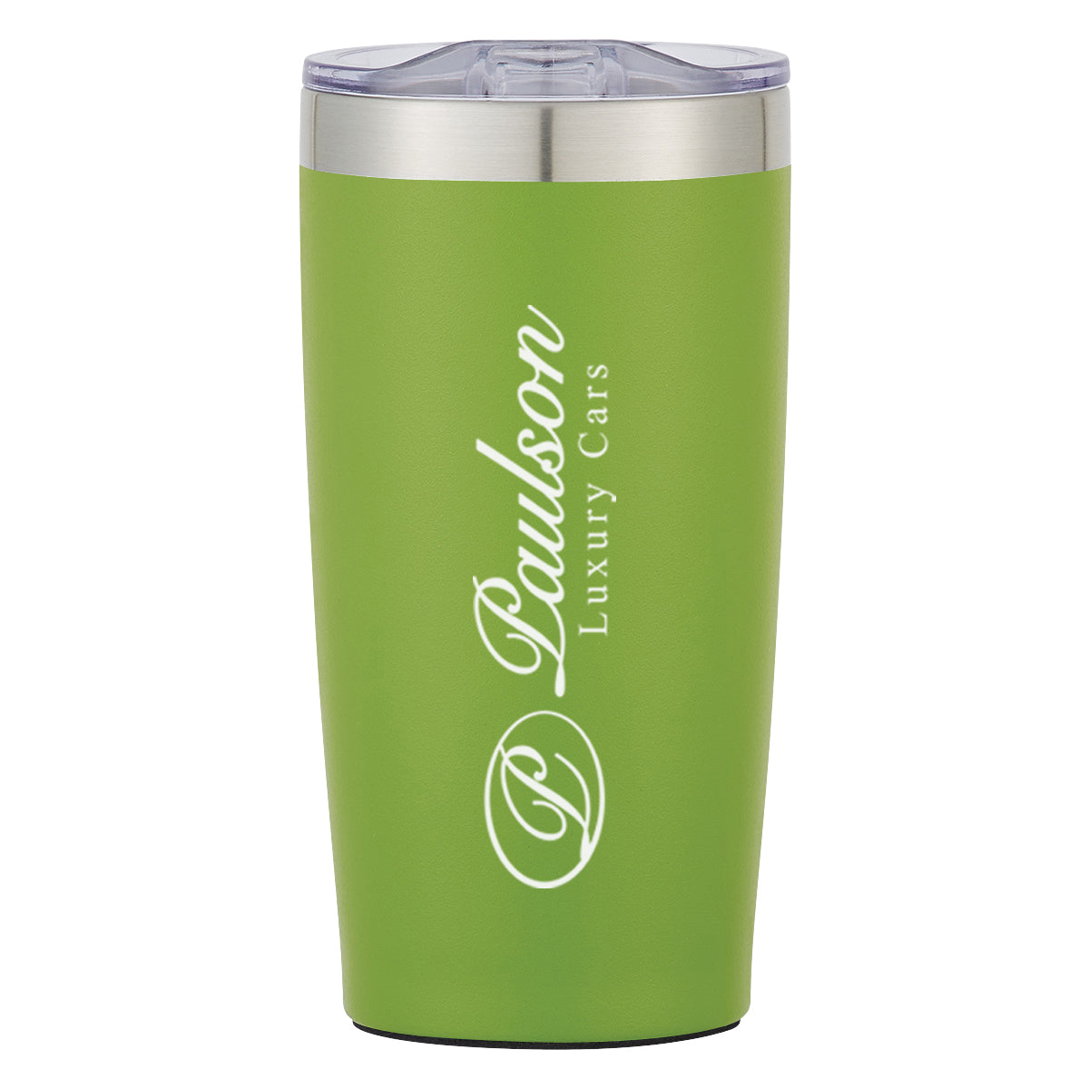 Two-Tone Himalayan Recycled Tumbler, 20 oz - Lime Green - Silk Screen