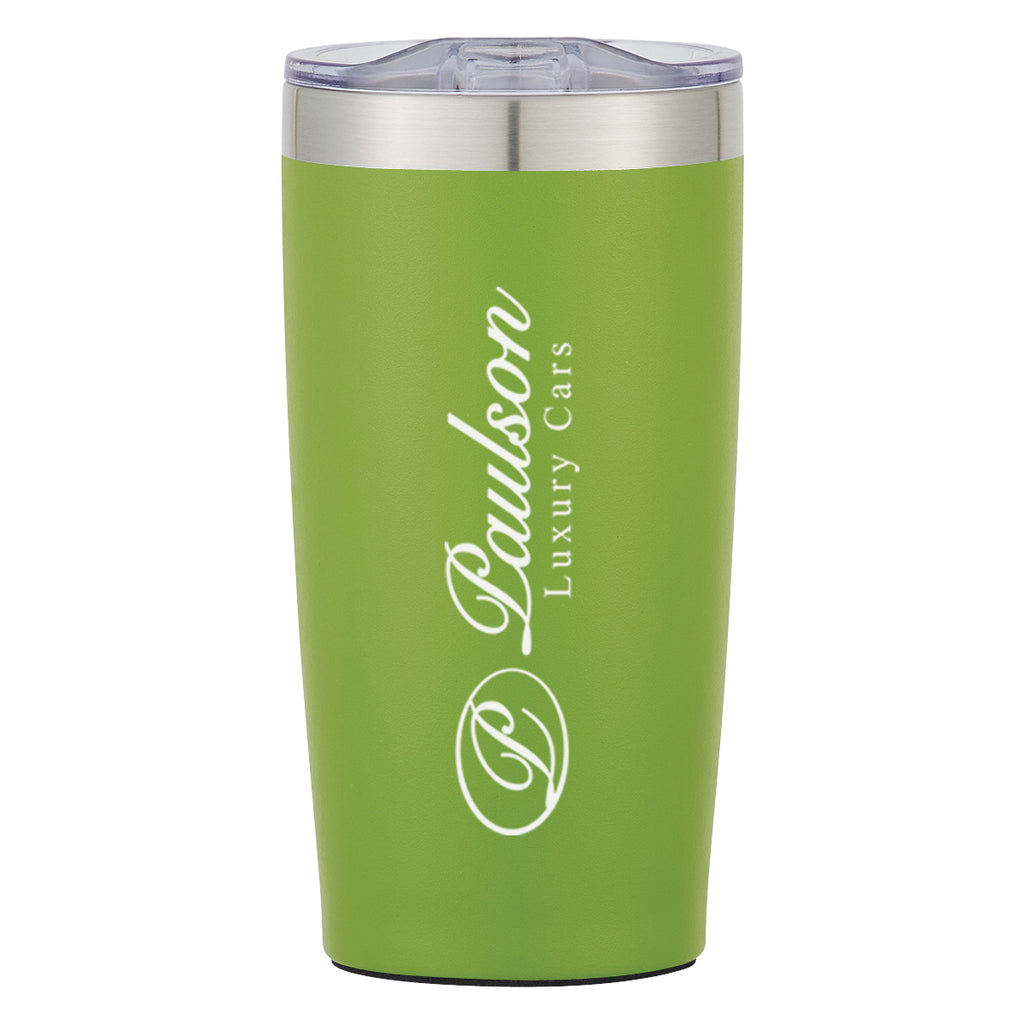 Two-Tone Himalayan Recycled Tumbler, 20 oz - Lime Green - Silk Screen