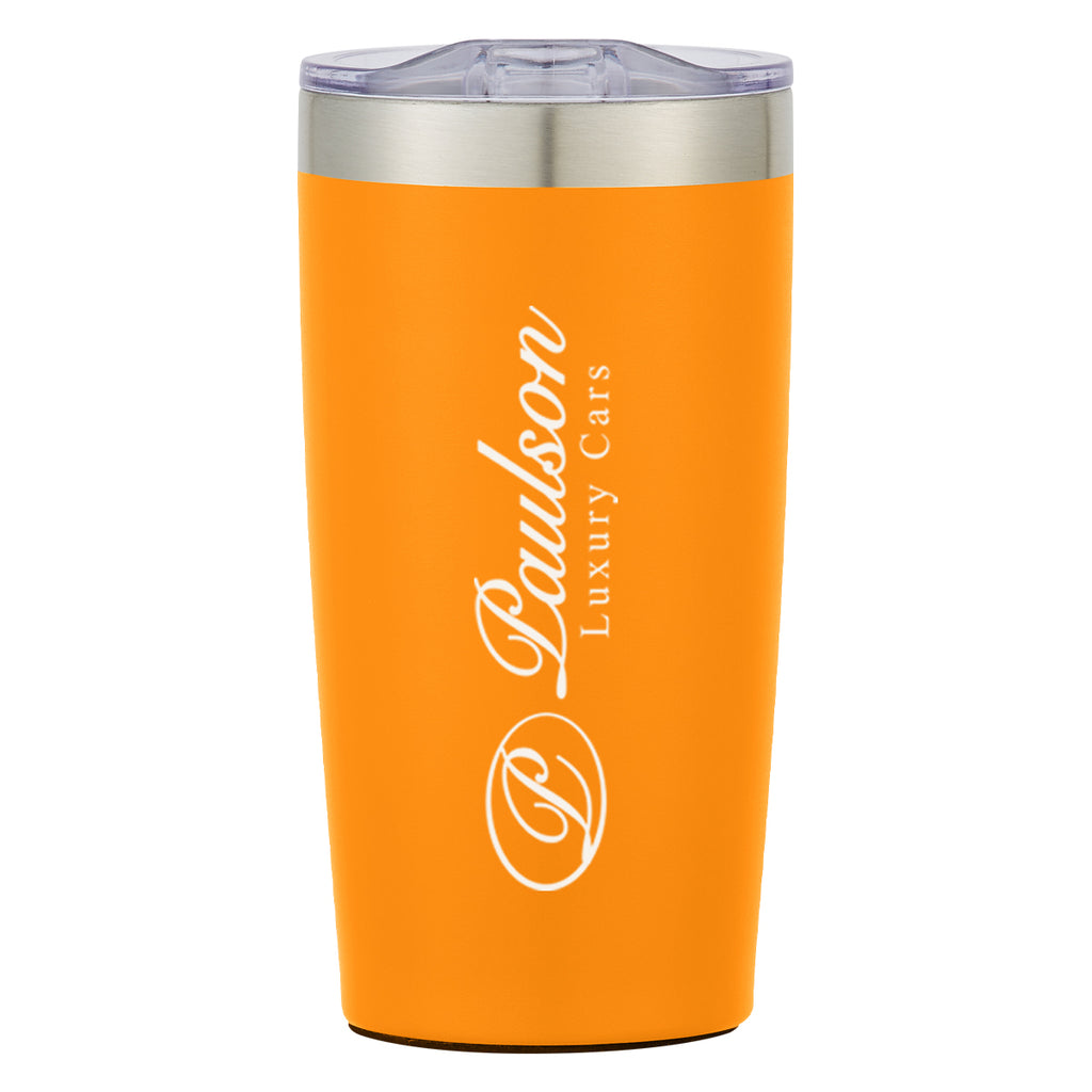 Two-Tone Himalayan Recycled Tumbler, 20 oz - Orange - Silk Screen